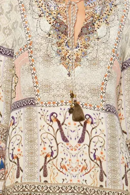 Camilla Frill Hem Long Sleeve Dress Mama Bakshi Print Size 12 for rent on The Volte - image 4