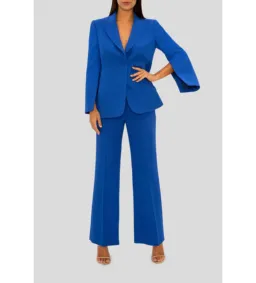 Carla Zampatti Celebration Two-Piece Suit Cobalt Blue Size 14  for rent on The Volte - image 1