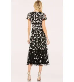 Sascha Drake Camille Embroidered Midi Dress In Black Size 16 for rent on The Volte - image 2