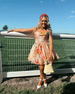 Leo Lin The Katy Bustier Mini Dress in Opulent Print Size 10 for rent on The Volte - image 2