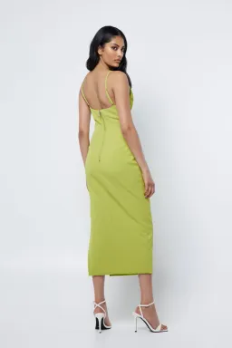 Mossman Rendezvous Midi Dress Green Size 14  for rent on The Volte - image 1