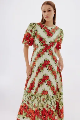 Alemais Exclusive Amelie Midi Dress Floral Size 6 for rent on The Volte - image 2