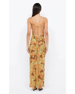 Bec & Bridge Drew Split Maxi Dress Hibiscus Patchwork AU 8 for rent on The Volte - image 2