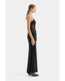 Sir the Label The Dunya Draped Gown in Black Size AU 10 for rent on The Volte - image 3