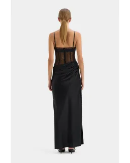 Sir the Label The Dunya Draped Gown in Black Size AU 10 for rent on The Volte - image 5