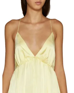 Zimmermann V-Neck Gathered Slip Dress Butter Size 1 / AU 10 for rent on The Volte - image 2
