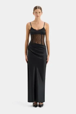 Sir the Label The Dunya Draped Gown in Black Size AU 8 for rent on The Volte - image 5