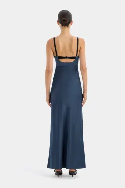 Sir the Label Depeche Balconette Gown in Dark Blue Size AU 10 for rent on The Volte - image 5