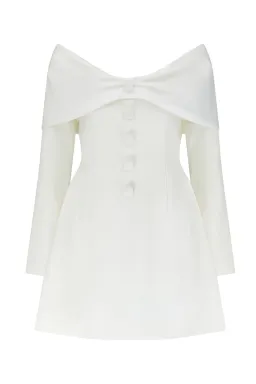 Odd Muse The Ultimate Muse Bow Mini Dress White Size AU 8 for rent on The Volte - image 5