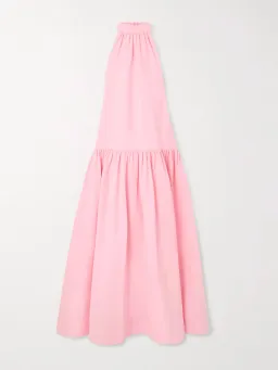 STAUD Marlowe Bow Gown in Pink Size AU 10  for rent on The Volte - image 3