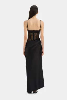 Sir the Label Dunya Draped Gown Black Size AU 8 for rent on The Volte - image 3