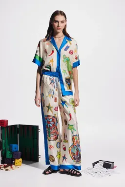 Alemais Rollers Shirt and Pants Set Size 6  for rent on The Volte - image 1