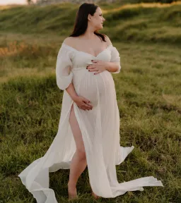 Co & Ry Illoura Gown Cream One Size for rent on The Volte - image 6