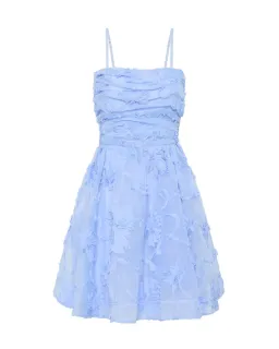 Aje Evangeline Mini Dress Light Sky Blue Size AU 12 for rent on The Volte - image 4