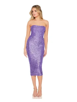 Nookie Fantasy Midi Dress Purple Size 8  for rent on The Volte - image 1