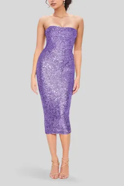 Nookie Fantasy Midi Dress Purple Size 8  for rent on The Volte - image 2