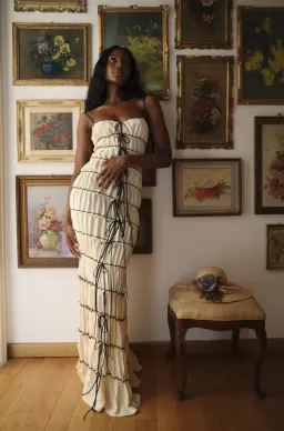 Mirror Palais Tunnel Ruffle Gown Shell Size 8 for rent on The Volte - image 7