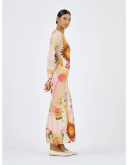 Roame Bazaar Dress Pink City Print Size 1/Au 8 for rent on The Volte - image 2