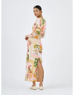 Roame Bazaar Dress Pink City Print Size 1/Au 8 for rent on The Volte - image 3