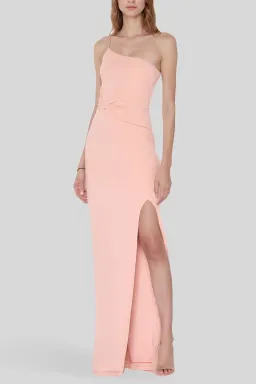 Nookie Lust One Shoulder Gown in Blush Pink Size 8 for rent on The Volte - image 2