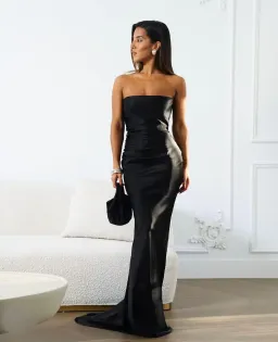 Effie Kats Chlorel Gown in Black Size AU 8 for rent on The Volte - image 1