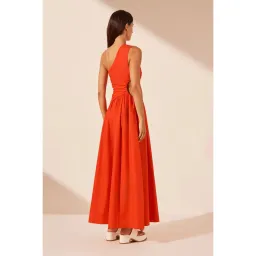 Shona Joy Asymmetrical Cutout Maxi Dress Hibiscus Size AU 8 for rent on The Volte - image 4