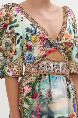 Camilla & Disney  Tiered Puff Sleeve Dress Print Size 16  for rent on The Volte - image 2