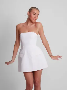 Odd Muse The Ultimate Muse Strapless Mini Dress in White Size XXS / AU 4 for rent on The Volte - image 2