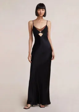 Bec & Bridge Heather Maxi Dress Black & Choc Brown Size AU 12 for rent on The Volte - image 1