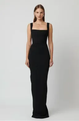 Effie Kats Marbella Gown Black Size 12 for rent on The Volte - image 1
