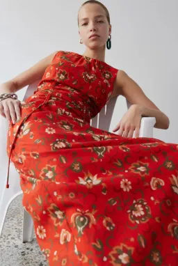 Sir the Label Reyes Dress Red Floral Size 8 for rent on The Volte - image 2