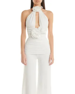 Eliya The Label Leontina Pantsuit in White Size S / AU 8 for rent on The Volte - image 2