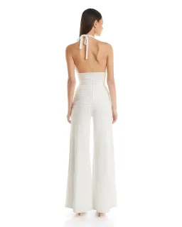Eliya The Label Leontina Pantsuit in White Size S / AU 8 for rent on The Volte - image 4