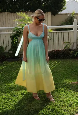 Zimmermann Oasis Bralette Dress Ombré Gown 0 / AU 8  for rent on The Volte - image 7