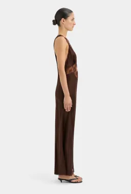 Sir the Label Aries Cut Out Gown Chocolate Brown Size 1 / AU 8 for rent on The Volte - image 3