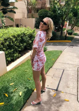 Bassike Double Jersey S/S Tie Dye Dress Print Size XS / AU 6 for rent on The Volte - image 5