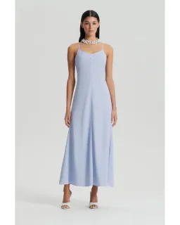 Scanlan Theodore Viscose Slip Dress Aquatic Size AU 6 for rent on The Volte - image 1