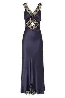 Sir the Label Aries Cut Out Gown Navy Size 1 / AU 10 for rent on The Volte - image 3
