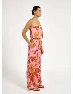 Roame Elma Bustier & Beckford Pant Set Pink & Floral Size 2/ AU 10 for rent on The Volte - image 2