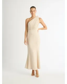 Sheike Freedom One-Shoulder Dress Neutral Size AU 8 for rent on The Volte - image 1