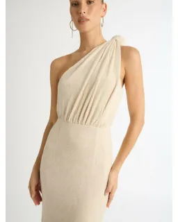 Sheike Freedom One-Shoulder Dress Neutral Size AU 8 for rent on The Volte - image 2