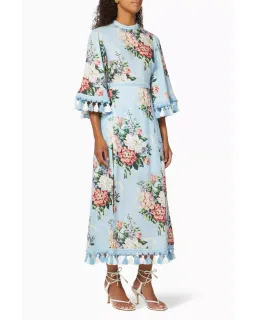Alice McCall Magic Moment Midi Dress Blue Floral Size AU 8 for rent on The Volte - image 2