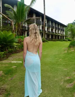 Natalie Rolt Anastasia Mini Dress Baby Blue Size 2 / AU 10 for rent on The Volte - image 2