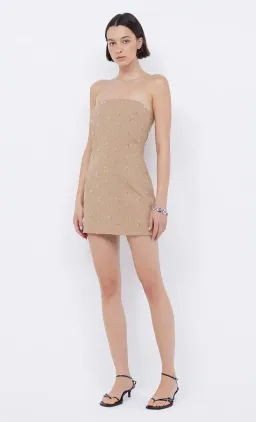 Bec & Bridge Sunseeker Mini Dress Golden Size AU 6 for rent on The Volte - image 1