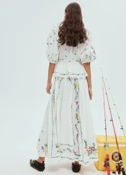 Alemais Willa Embroidered Blouse and Skirt Set Floral Size 14 for rent on The Volte - image 3