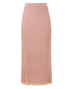 Zimmermann Natura Metallic Polo and Midi Skirt Set Peach Size 0/AU 8 for rent on The Volte - image 5