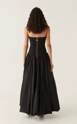 Aje Violette Bubble Hem Maxi Dress Black Size 8 for rent on The Volte - image 5