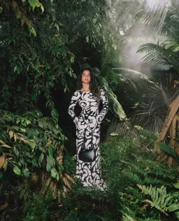 The Wolf Gang Santa Elena Maxi Dress Ikat Print Size 8 for rent on The Volte - image 6