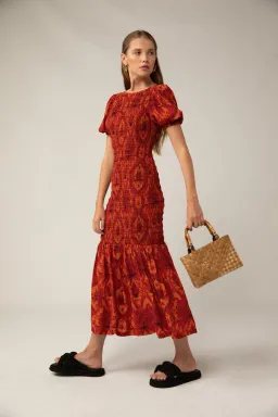 Rue Stiic Isabella Maxi Dress Red Size M/AU 10  for rent on The Volte - image 2