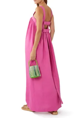 Oroton Bow Detail Sundress Fuchsia Pink Size AU 8 for rent on The Volte - image 6